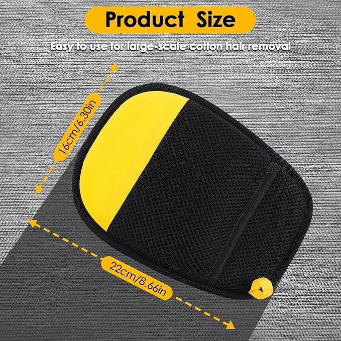 SAWMONG Pet Hair Remover Gloves 2-Pack ?€? Extra-Wide Static Dog & Cat Hair Remover for Couch, Carpet, Clothes & Car Seats, Reusable Lint Roller Alternative - Image 4