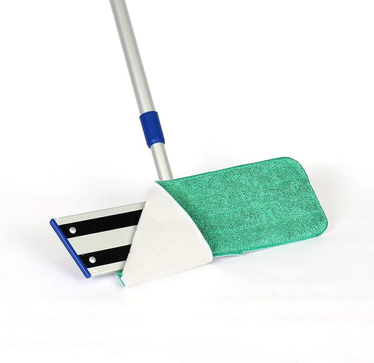 Arkwright Spray Mop Replacement Pads - (Case of 120) Bulk Microfiber Flat Dry and Wet Refill Mop Pads Floor Cleaning, Compatible with Bona and Rubbermaid, Fits All Mop Heads, 24 in, Green