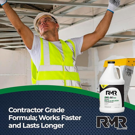 RMR-86 Pro Instant Mold Stain Remover and RMR-141 RTU Disinfectant Cleaner DIY Mold Remover Bundle