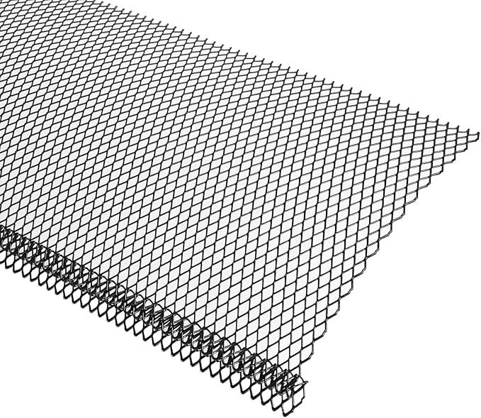 Lock-in Gutter Guard - 6” x 210 ft Durable Coated Steel Leaf Gutter Guards Micro Mesh Gutter Screens Gutter Protection Covers Fit K Style Gutter, Black, Pack of 70