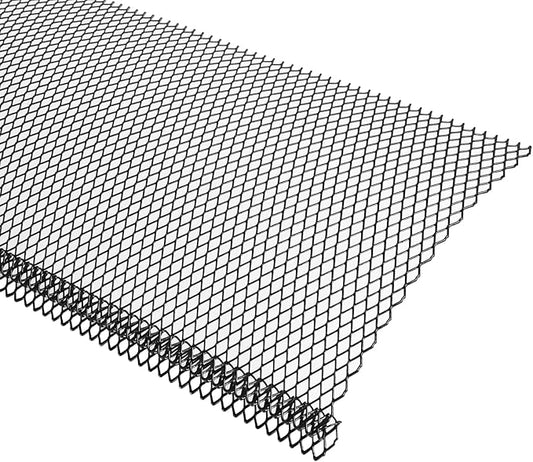 Lock-in Gutter Guard - 6” x 210 ft Durable Coated Steel Leaf Gutter Guards Micro Mesh Gutter Screens Gutter Protection Covers Fit K Style Gutter, Black, Pack of 70