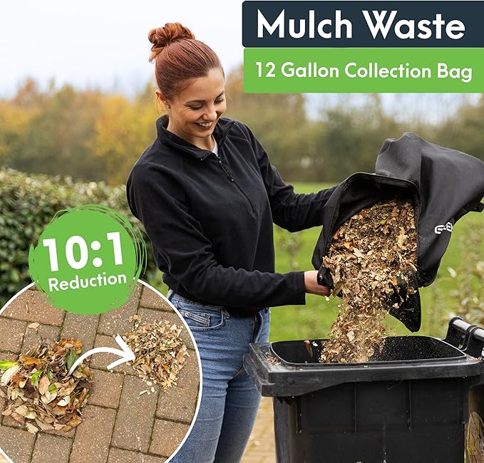GreenSweep Vac & Blow | Compact 3 in 1 Vacuum, Blower & Mulcher for Small Yards, Artificial Lawns, Grass, Patio's & Driveways, for Upto 1,500 Sq Ft Spaces.