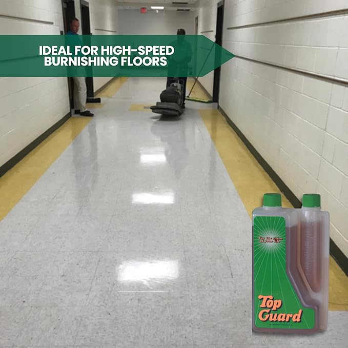 Industrial and Commercial Cleaning Supplies Floor Protection, Surface Shield, Creating a Lustrous Wet Look Shine Flooring Finish (6x1 Liter)