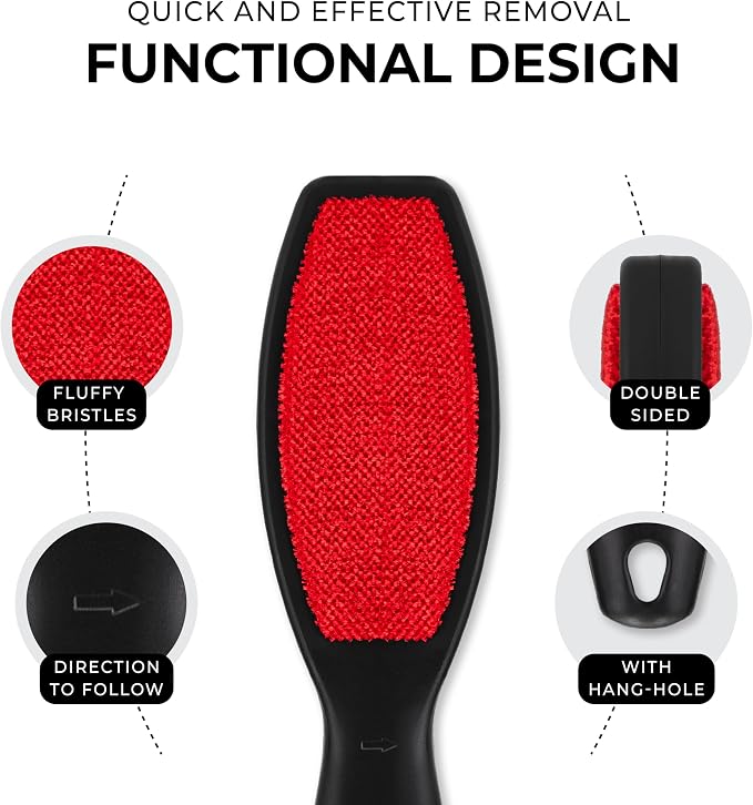 DecorRack 2 Pack Double-Sided Lint Brushes, Pet Hair Remover - Image 2
