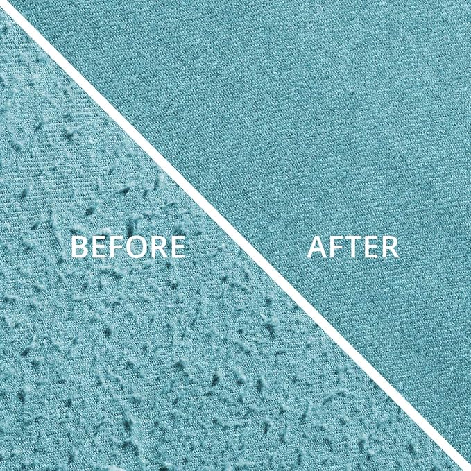 GLEENER Fabric Shaver & Lint Remover |Battery-Free 4-in-1 Depiller with 3 Fabric-Safe Edges for Clothes & Upholstery (Turquoise) - Image 6