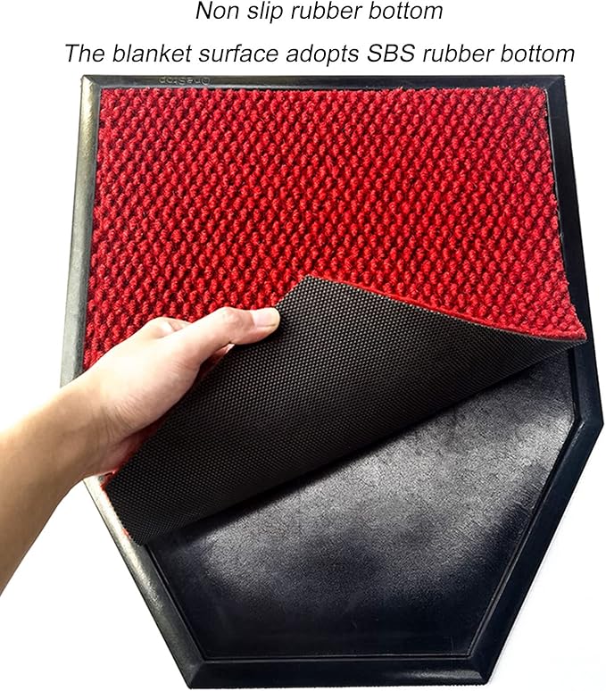 Urinal Floor Mats (2 Pack), Reusable/Washable Urinal Floor Rug, Bathroom Floor Protector Absorbent Deodorization Urinal Carpet, Men's Restroom Pee Pad Non-Slip Urine Mat