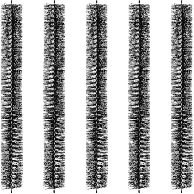 Gutter Brush 15ft, 4.33in Diameter - 5 Pack Gutter Cleaning Tools for 5 Inch Gutters, Leaf Guard, Easily Clear Debris, DIY Installation