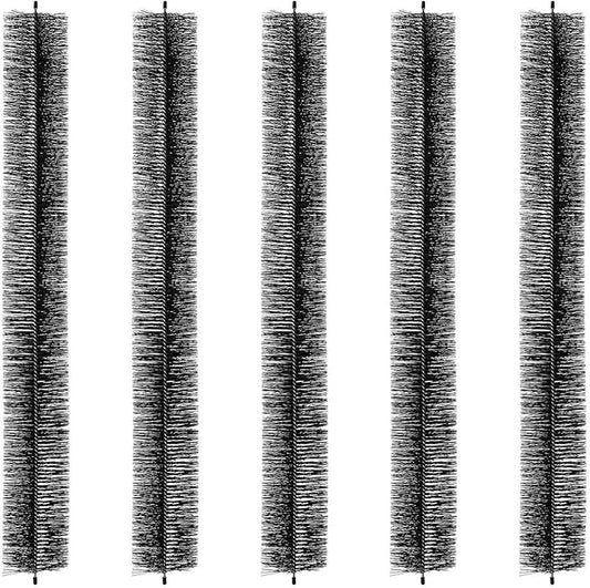 Gutter Brush 15ft, 4.33in Diameter - 5 Pack Gutter Cleaning Tools for 5 Inch Gutters, Leaf Guard, Easily Clear Debris, DIY Installation