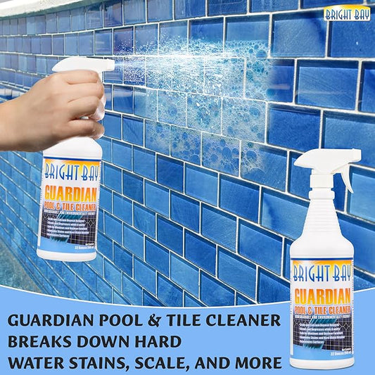 Pool & Tile Cleaner Removes Calcium Buildup & Scum Line Remover, Biodegradable and Environmentally Friendly (32 Ounces)