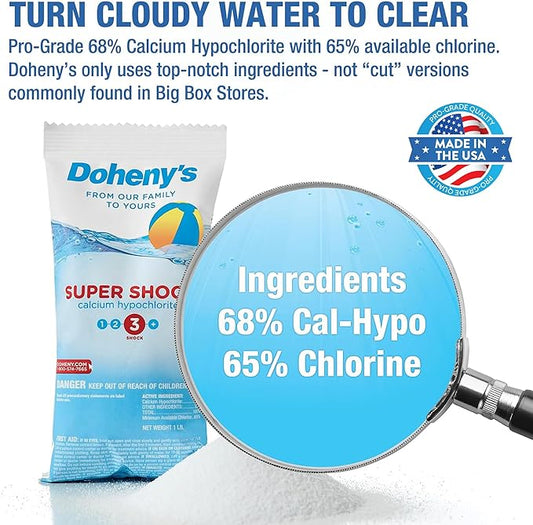 Doheny's Super Pool Shock 12 x 1 Lb Bags