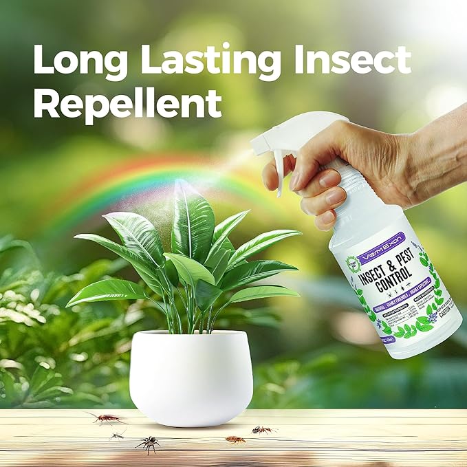 Peppermint Oil Insect & Pest Control Spray ?€? 16oz Natural Plant-Based Bug Killer for Spiders, Ants, Flies, and Other Insects, Safe for Home & Kitchen Use