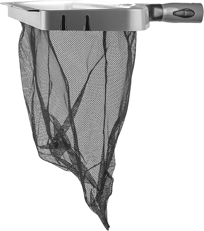 Swimline HYDROTOOLS 80605 Leaf Net Inground Above Ground Pool Pond | Extra Large Skimmer Net Cleaning Tool Ultra Fine Deep Mesh Bag | H20 Pro Professional Service Grade Molded Frame | Debris Pickup