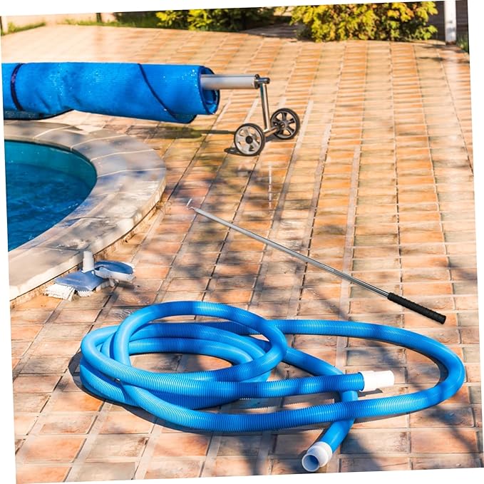ibasenice Pool Skimmer Pole Handle Replacement Pool Cleaning Tool Accessory Fish Extender Basket Hook Cover for Comfortable to Hold