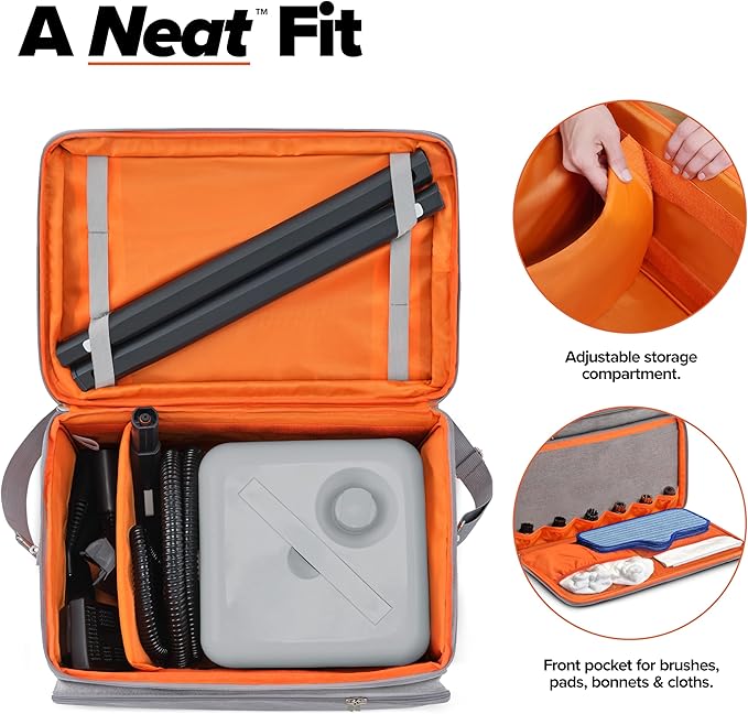 Dupray Neat Plus Steam Cleaner and Awesome Bag, 18 Accessories, Fast Heat-Up, Chemical-Free Cleaning, Multipurpose Steamer *Kills 99.9% of Bacteria & Viruses