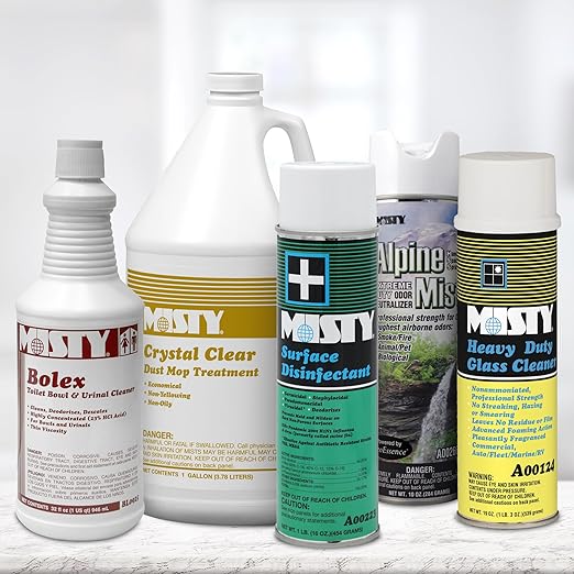 MISTY Bolex Toilet Bowl Cleaner and Urinal Cleaner- 32 oz (Case of 12) - 1038799 - Concentrated Formula to Give a Powerful Cleaning for Pristine Bathrooms Every Time