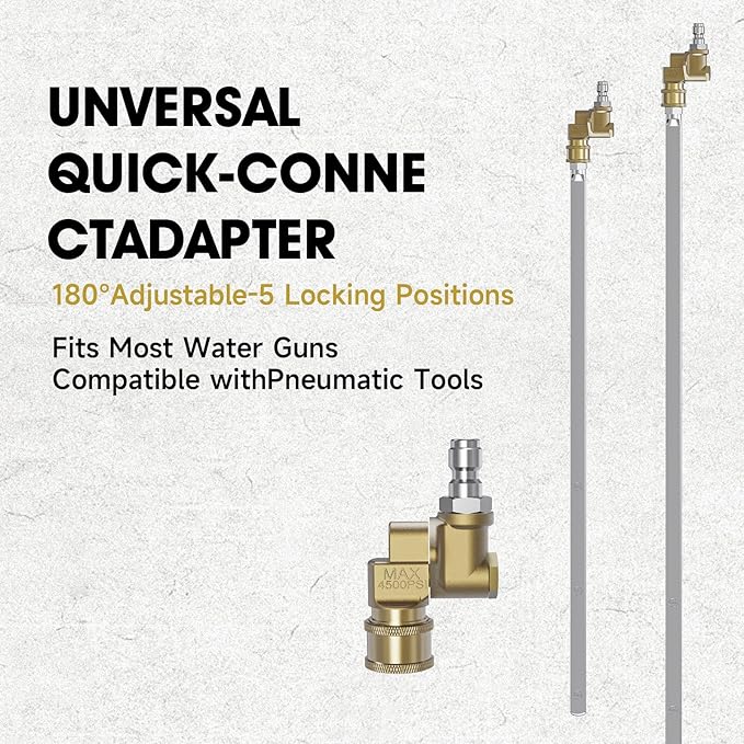 NIFUAL Car Radiator Cleaning Wand,Radiator Cleaner Wand,Radiator Flush And Cleaner Tool,Home Car Truck Power Washer Wand,Pressure Washer Jetter Nozzle Flat Wand Fit Over 2000PSI Pressure Washer ﻿