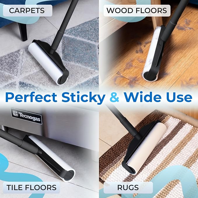 PetLovers Large Lint Roller with 3 Refills – 360 Total Sheets for Tackling Pet Hair, Extra Large Floor and Carpet Roller for Homes with Pets, Perfect for Floors, Furniture, and Loving Pet Owners - Image 6