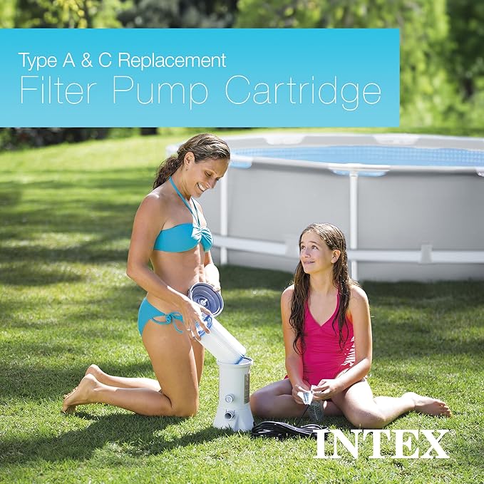 Intex 29000E Type A Pool Filter Cartridge Filter Pumps ?€? Easy-to-Clean ?€? Dacron Paper ?€? Efficient Filtration ?€? Single Pack