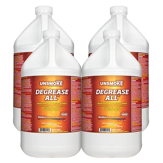 Degrease-All High-Performance Degreaser and Multisurface Cleaner, Cleaning Solution for Grease Removal, 1-Gal Bottle (Pack of 4)