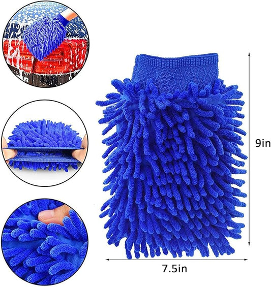 27-Piece Car Cleaning Kit, Professional Auto Detailing Tools with Microfiber Towels, Brush Set & Interior Cleaner Accessories for Car Wash, RV, Truck (Blue)