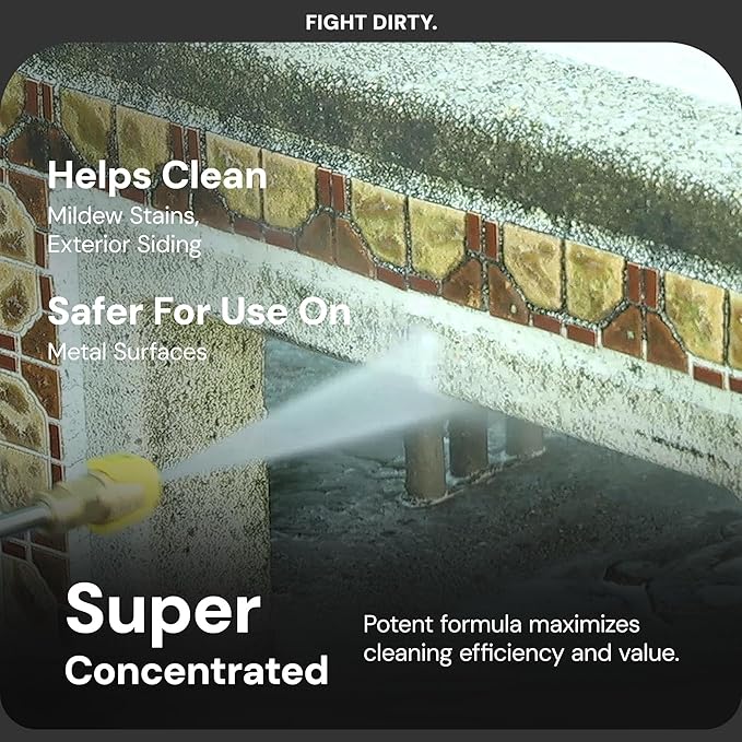 Sun Joe House and Deck All-Purpose Pressure Washer, Concentrated Cleaner and Degreaser, Unscented, 1 Gallon - Cleaning Solution for Home, Garage, Patio, Driveway, and Outdoor Surfaces, SPX-APC1G
