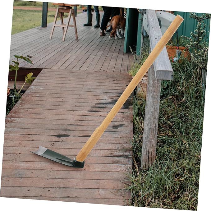 Garneck Stainless Steel Hoe for Gardening Digging and Weeding Tool for Soil Loosening Garden Cultivator for Outdoor Vegetable and Flower Beds