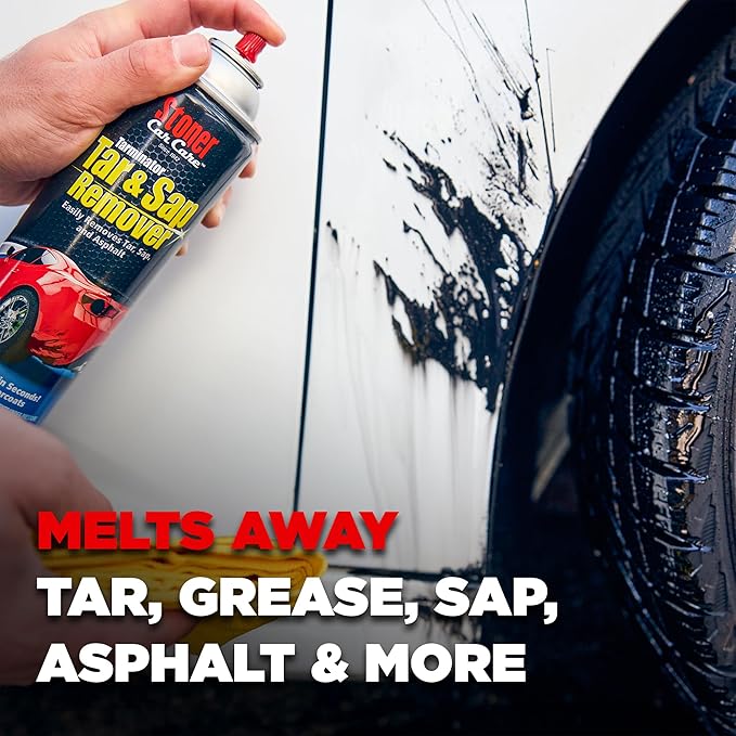 Stoner Car Care Tarminator Tar, Sap, and Asphalt Remover Safe on Automotive Paint and Chrome on Cars, Trucks, RVs, Motorcycles, and Boats – 10 oz (Pack of 2)