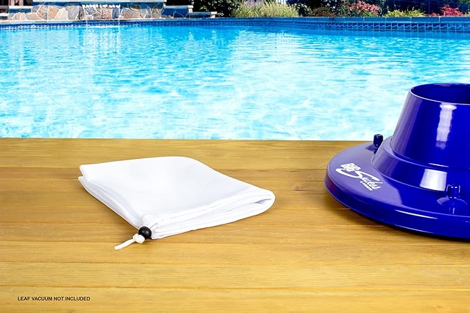 Poolmaster 28823 Deluxe Fine-Mesh All Purpose Swimming Pool Vacuum Replacement Bag, White