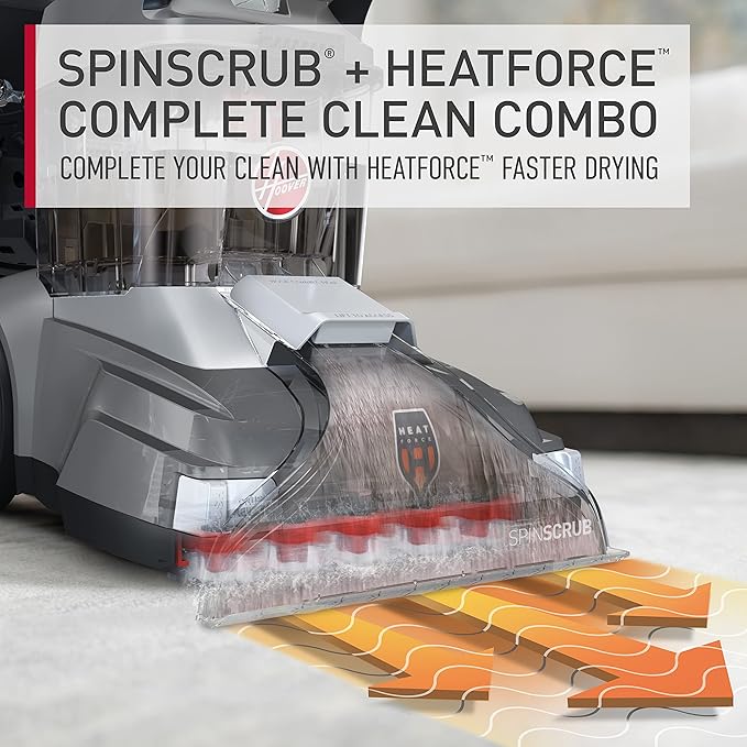 Hoover Powerscrub XL Pet Carpet Cleaner Machine, Upright Shampooer, FH68050, Black (Renewed)
