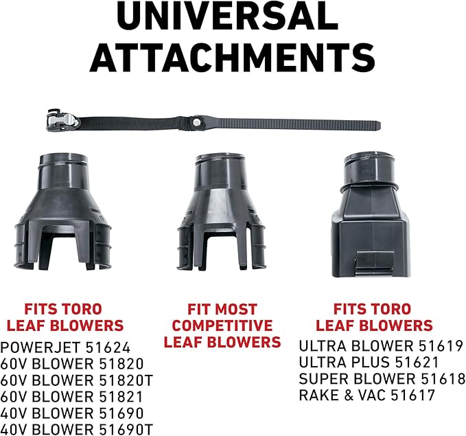 Universal Gutter Cleaning Kit with Extended Reach for Handheld Leaf Blowers Includes Shoulder Strap