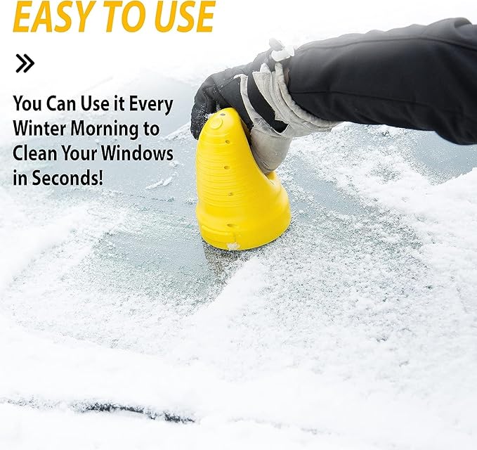 ZONETECH Electric Snow Ice Scraper USB Rechargeable 2-Pack - Premium Quality Automotive Portable Cordless for Car Windshield Glass Frost Removal, Defrosting Deicing Cleaning Tool