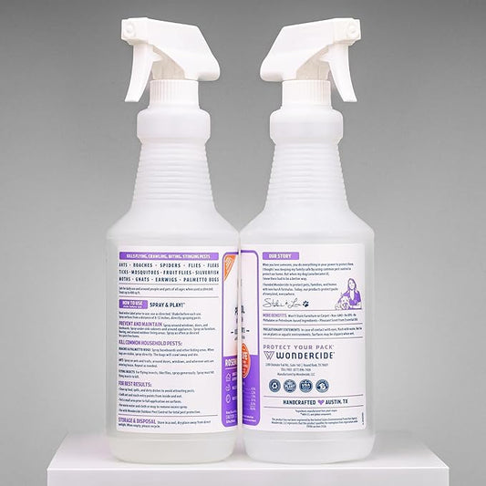 Wondercide - Indoor Pest Control Spray for Home and Kitchen - Ant, Roach, Spider, Fly, Flea, Bug Killer and Insect Repellent - with Natural Essential Oils - Pet and Family Safe — Rosemary 32 oz