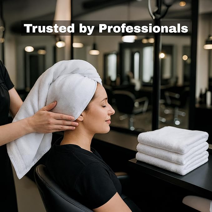 JMR White Bath Towels Bulk Pack of 36 (20x40) - 100% Cotton Lightweight & Quick-Dry Cotton Towels for Hotel, Rental Properties, Gym & Commercial Use