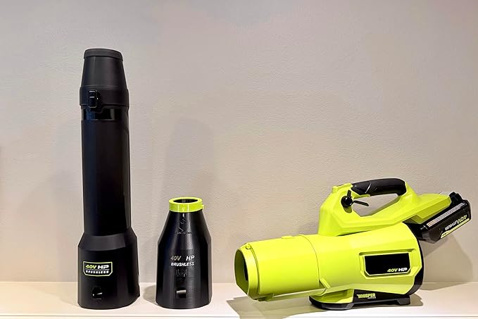 ArloCatcher Car Drying Nozzle Attachment for RYOBI 40V 800CFM RY40HPLB01 Leaf Blower, Compatible with ArloCatcher 2-Story High Gutter Cleaning Kit