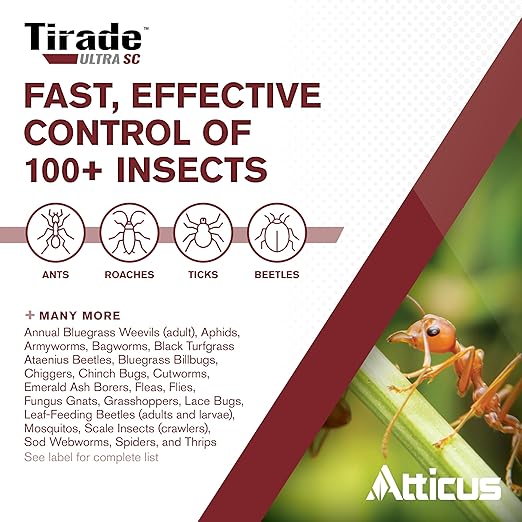 Atticus Tirade Ultra SC Insecticide (240 mL) - Compare to The Leading Brand - Beta-Cyfluthrin Pest Control for Indoor and Outdoor Use (Pack of 2)