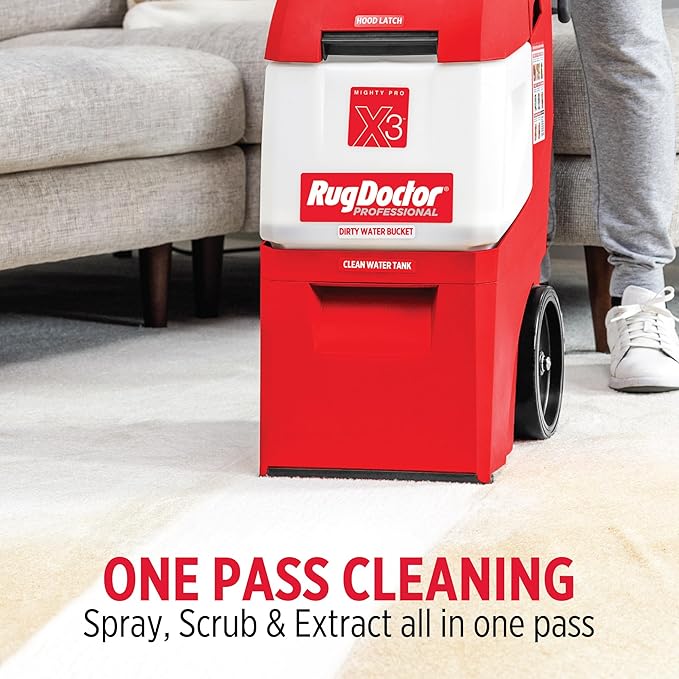 Rug Doctor X3 Commercial Carpet Cleaner - Pet Pro Pack, Includes Commercial Carpet Cleaning Machine, 48 oz. Pet Stain & Odor Carpet Cleaner and 22 oz. Urine Eliminator