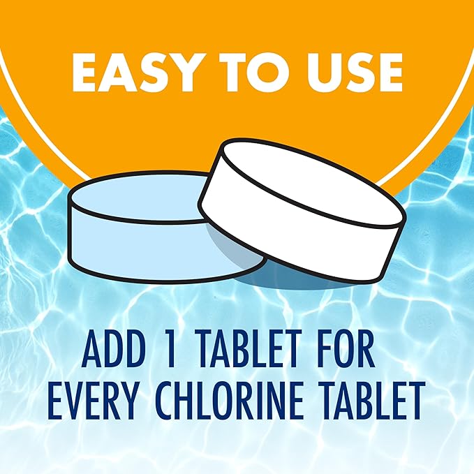 ARM & Hammer Clear Balance Swimming Pool Alkalinity pH Maintenance Tablets, White, 1 Pack, 24 Count
