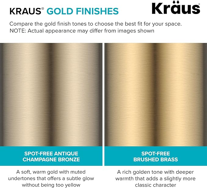 KRAUS Indy Widespread Bathroom Faucet in Spot-Free Brushed Brass with 2 Handles, Pop Up Drain and Supply Lines, FUS-14103SFBB
