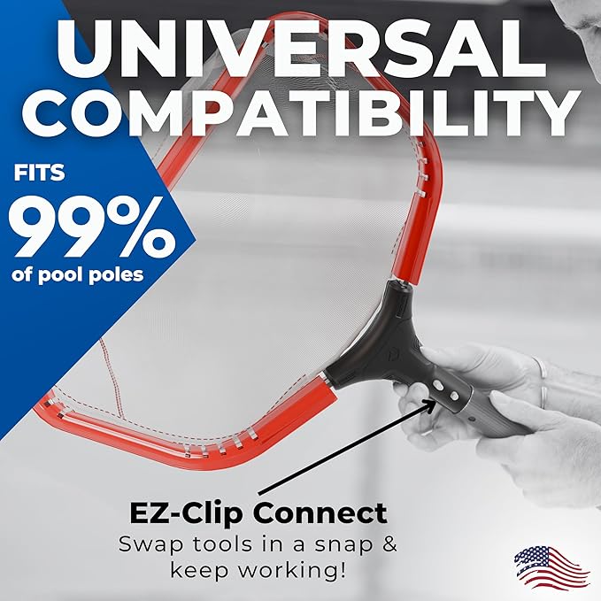 ProTuff PRO Ultimate Silt & Leaf Rake Bundle - 490 Promise Unlimited & Unconditional Replacements - 2-Items: 23" Medium & 17" Fine Mesh Pool Cleaner for Sand, Silt, Pollen, Leaves & Twigs