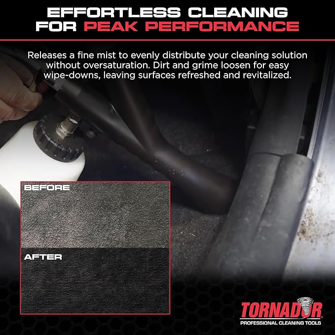 Tornador Velocity Vac ZV-200 | Vacuum Attachment for Car Detailing | Fits Black & MAX | Professional Interior Cleaning System