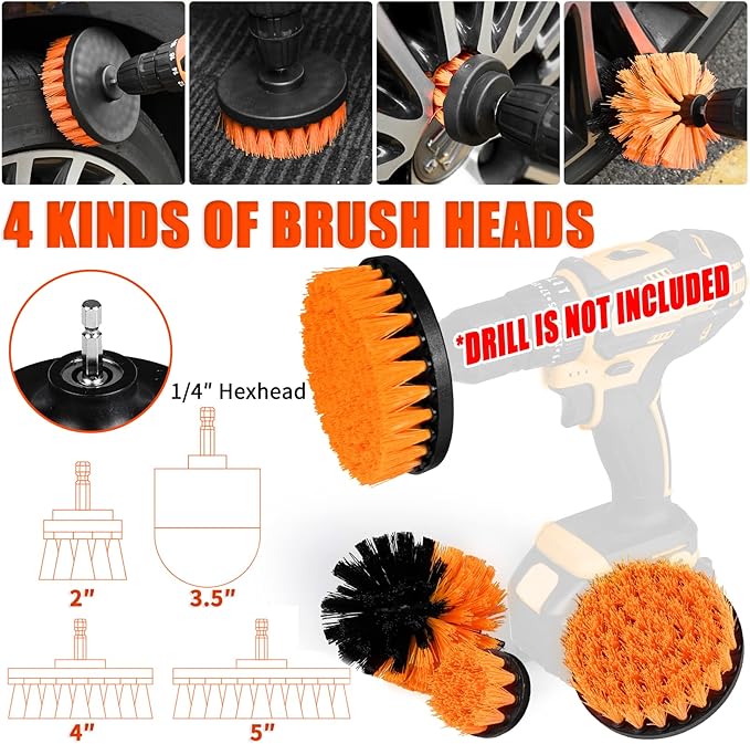 Viewsun 41PCS Car Cleaning Kit, Car Interior Detailing Kit with High Power Handheld Vacuum, Auto Detailing Drill Brush Set, Cleaning Gel, Complete Car Wash Kit Supplies for Deep Cleaning