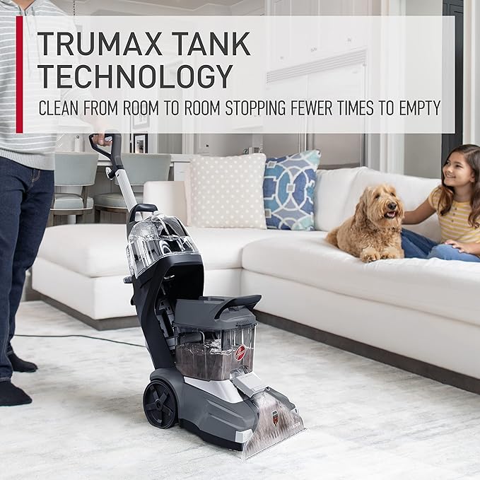 Hoover Powerscrub XL Pet Carpet Cleaner Machine, Upright Shampooer, FH68050, Black (Renewed)