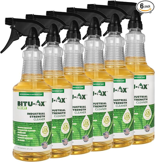 Bio NT: Adhesive & Graffiti Remover, Automotive Cleaner, Degreaser, Removes Adhesives, Paint, Ink, Graffiti, Gum, and Grease. (32 oz spray bottle- pack of 6)