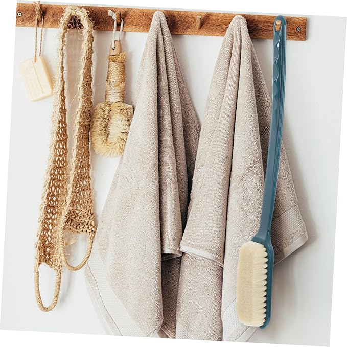 balacoo 3pcs Practical Bath Brush Handle Soft Bristles Shower Scrubber for Gentle Exfoliation for Body and Back Convenient Cleaning Tool for Men Women Design