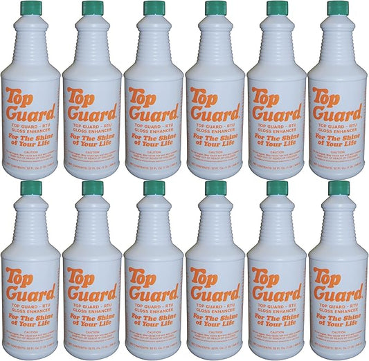 Ready To Use - Industrial and Commercial Cleaning Supplies Floor Protection, Surface Shield, Creating a Lustrous Wet Look Shine Floor Finish, Floor Shine for All Floors (12x1 Quartz)