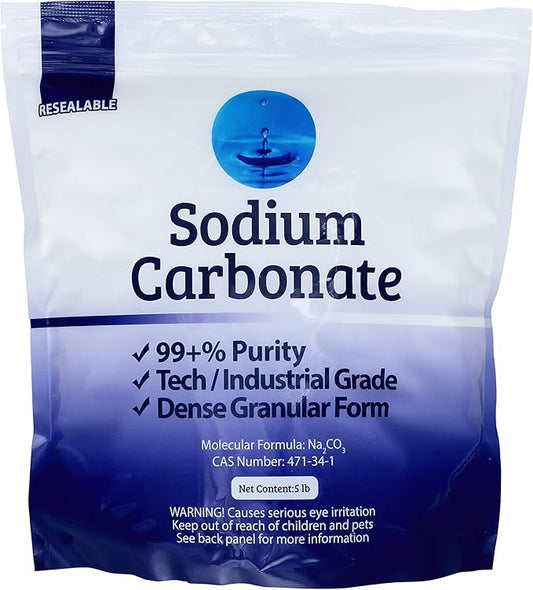 Duda Energy 10 lb Pure Sodium Carbonate Dense Soda Ash Na2CO3 pH Adjust Chemical Spa Pool Cleaning Dishwasher
