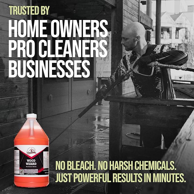 Wood Wizard RevivePro Cleaner: Elevate Your Deck and Fence Wood's Natural Charm with SESW's Premium Care Solution (5)