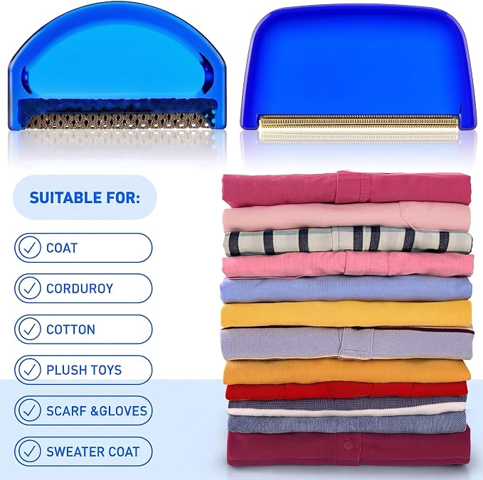 Boao 20 Pieces Sweater Combs to Remove Pilling, Multi-Fabric, Retro Luxury | Fabric Shaver Comb for Wool Cashmere Cotton, Metal Blade Removes Sweater Fuzz Bobbles for Knits Scarves Coats Pants Blankets - Image 6