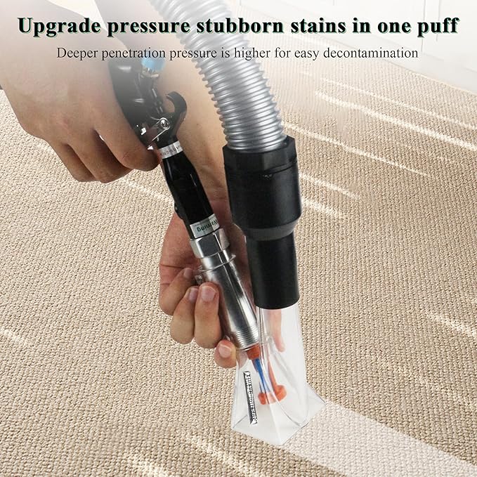 2IN1 Car Interior Detailing Air Blow Gun & vacunm Gun with Adjustable Air Flow Nozzle,Cleaning Gun Quickly Blasts Dirt and Dust from Surface Works with Air Compressor(Upgrade Rotate Tube)
