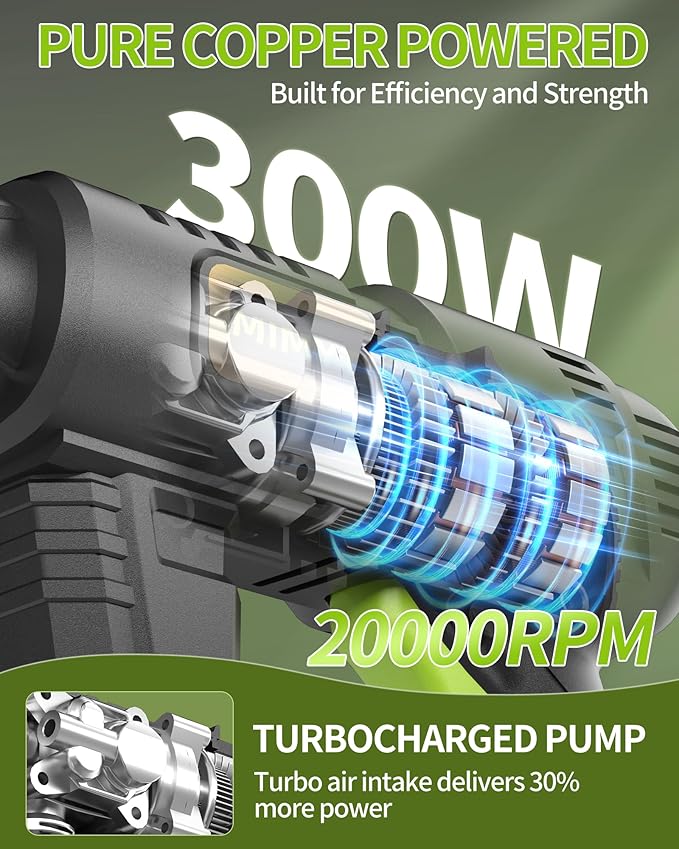Cordless Pressure Washer Battery Powered; 990PSI Cordless Power Washer with 6-in-1 Nozzle, 23FT High-Elastic Hose, 21V Battery&Charger; Portable Handheld Pressure Washer Cleaner for Home (DH02-21)